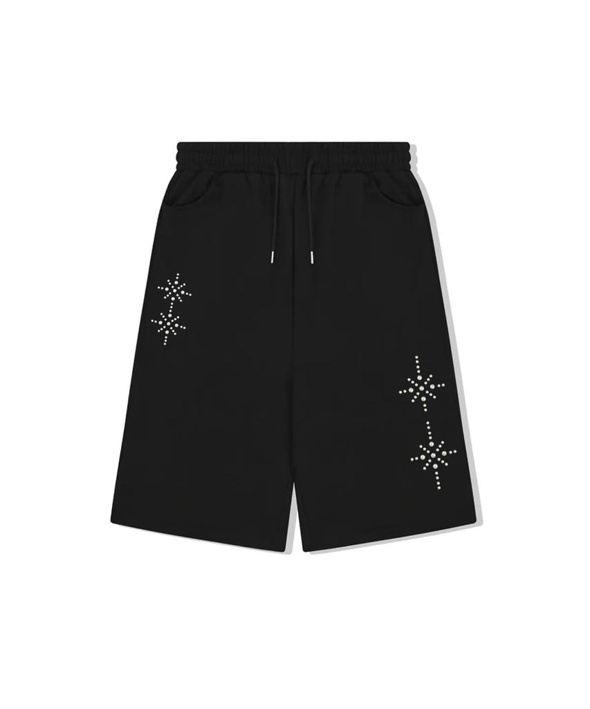 ESCAPEFROM E Star Hotfix Detail Bermuda Sweatpants Gray