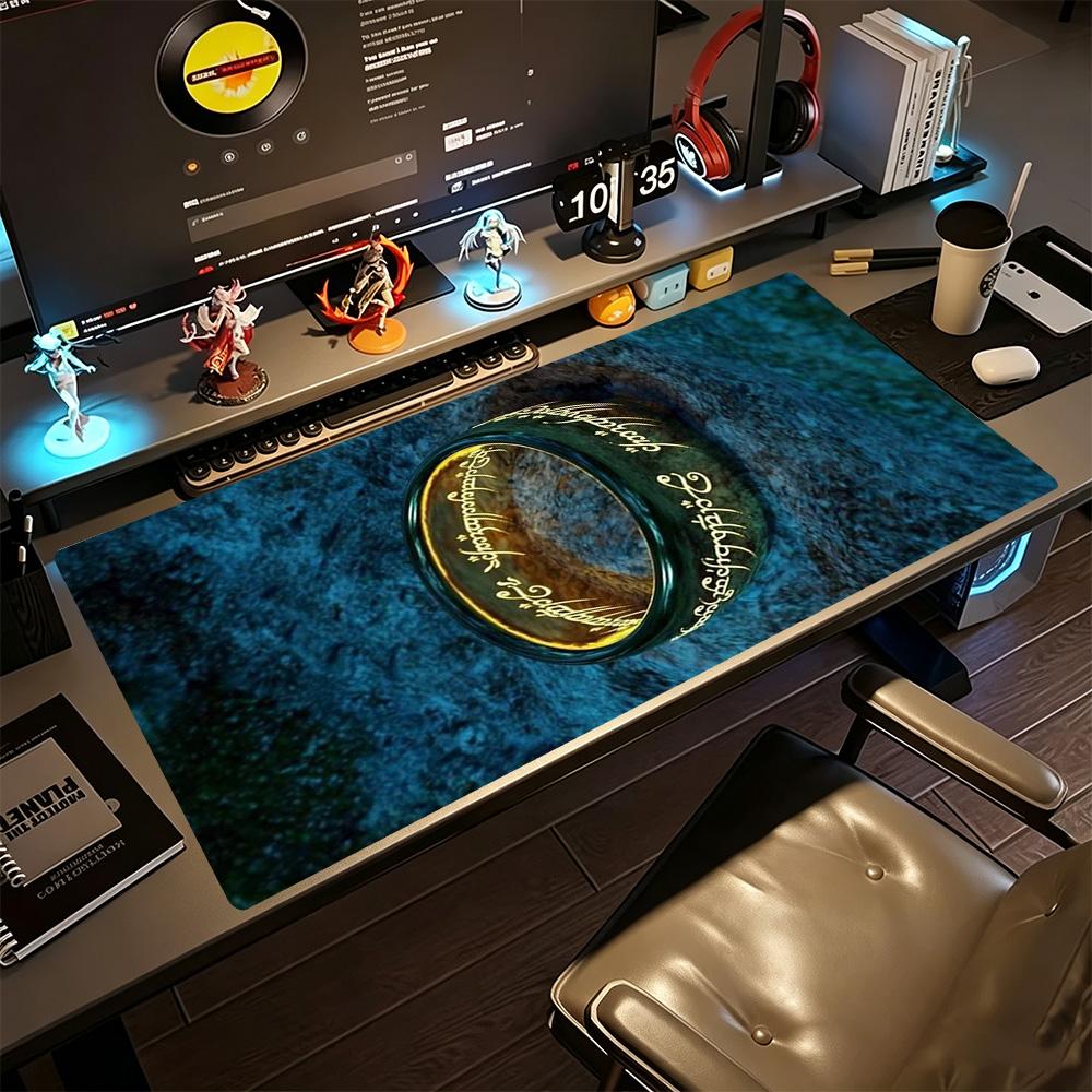 Lord Rings Large Mouse Pad Gaming Laptop Mouse Pad Computer Desk Mat Non-Slip Rubber Bottom Office and Gaming Desk Decoration