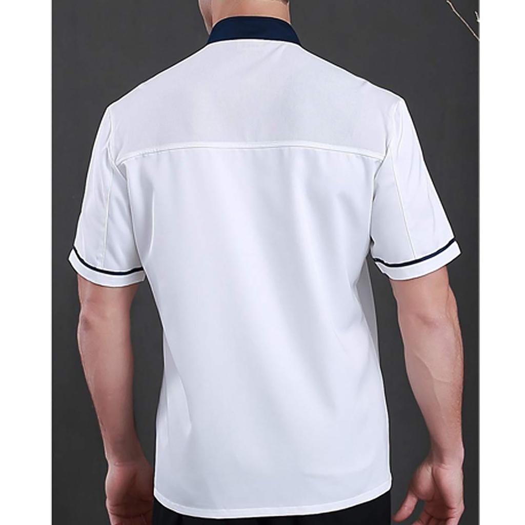 Куртка шеф-повара, униформа шеф-повара, мужская и женская хлопковая куртка с короткими рукавами для кухни, костюм шеф-повара, костюм шеф-повара для ресторана, отеля, кафе, пальто