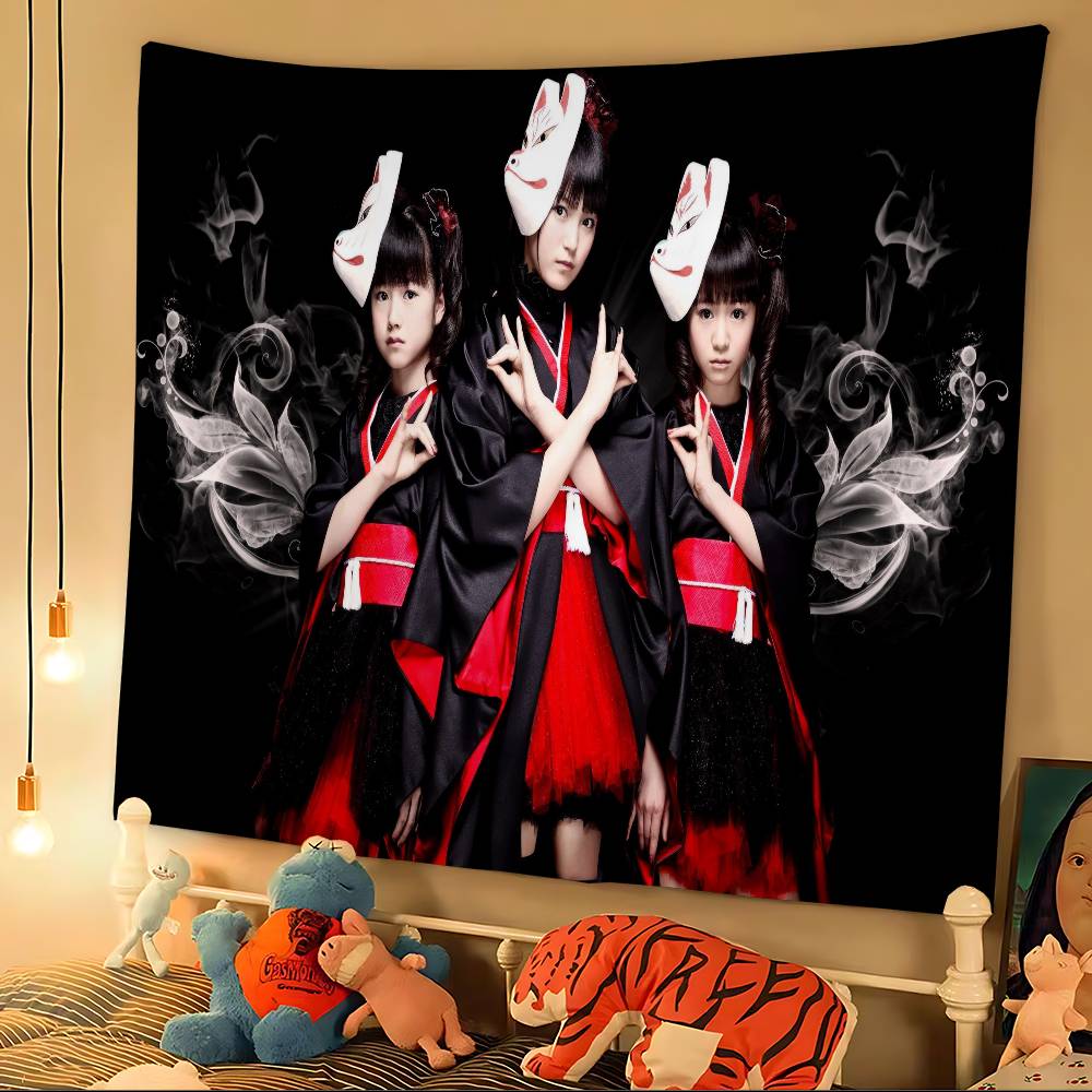 Классический Кавайный Металлический Браслет B-Babymetal Цветной Настенный Гобелен Дешевый Хиппи Настенный Декор Богемные Настенные Гобелены