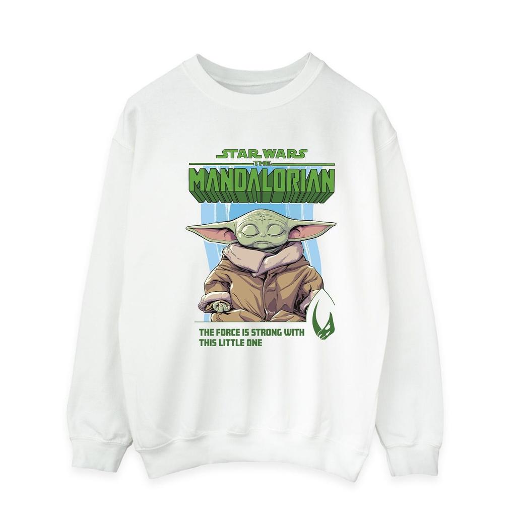 Star Wars Mens The Mandalorian The Force Is Strong Sweatshirt