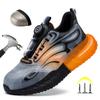 Breathable Lightweight Man Work Shoes Non-Slip Anti-Piercing Brand Safety Shoes Man And Women Steel Toe Cap Work Shoes