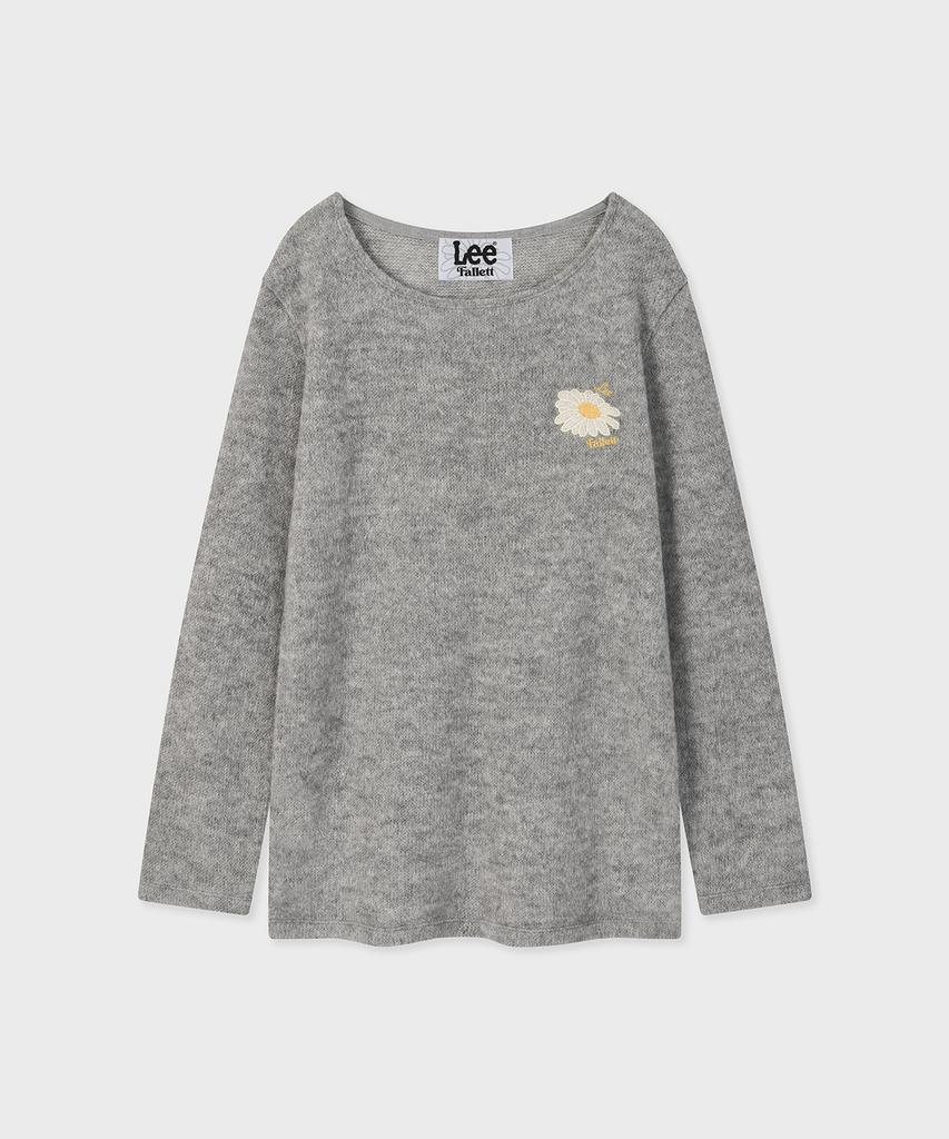 FALLETT [Fallett X Lee] Sun Flower Long Sleeve Gray
