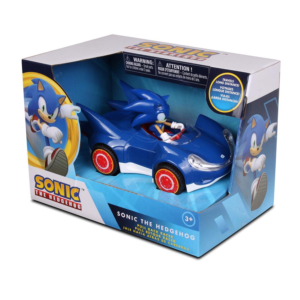 NKOK Sonic the Hedgehog All-Stars Racing Pull-Back Action Figure - Small, Blue