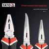 Комбинированные пассатижи с длинными губками и бокорезами YATO с стриппером для проводов