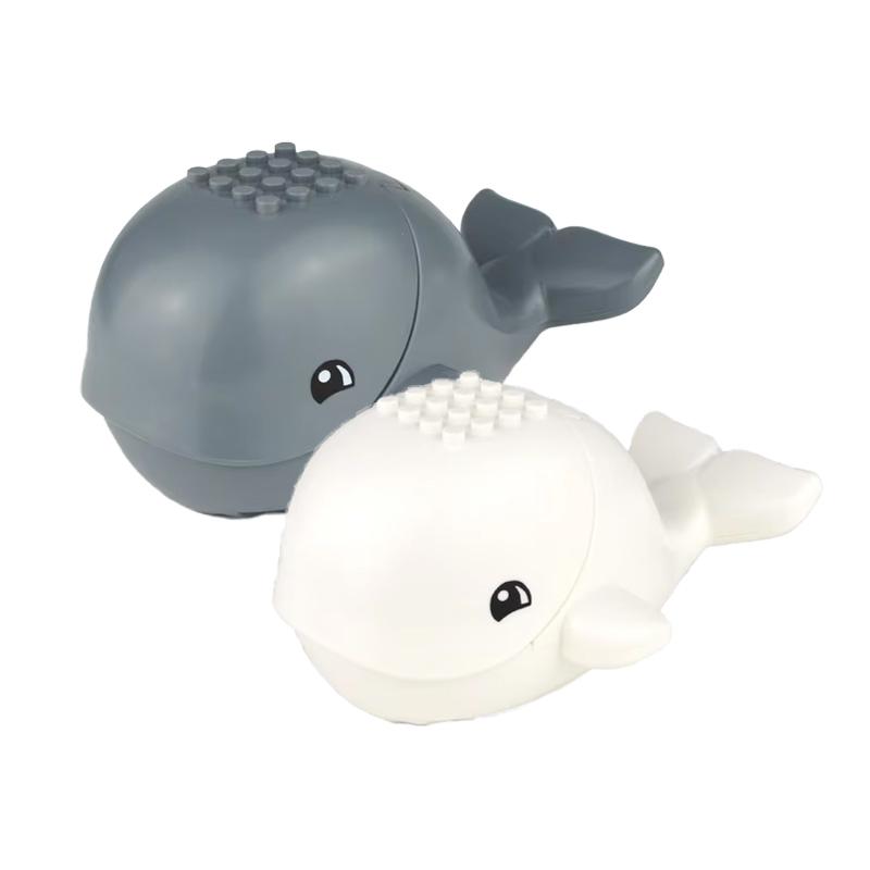 MOC Ферма Зоопарк Животные Строительные блоки Крокодил Акула Дельфин Шимпанзе Корова Леопард Развивающая игра Аксессуары Кирпичики Детские игрушки