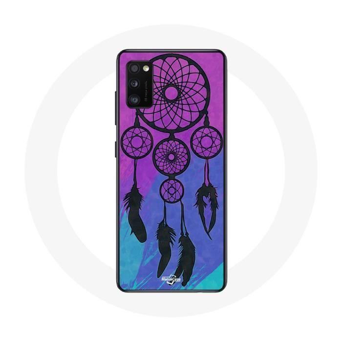 Чехол для Samsung Galaxy S20 plus Dream Catcher, черный, синий и фиолетовый фон