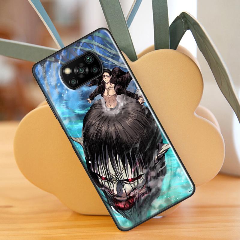 Чехол с изображением аниме «Атака Титанов» для Xiaomi Mi 11 Lite 9T 10T 11T Pro POCO X3 Pro X3 GT F1 F2 F3 M4 M3 Pro