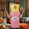 French Fries Costume for Adults Dress Up Themed Parties Birthday Accessory