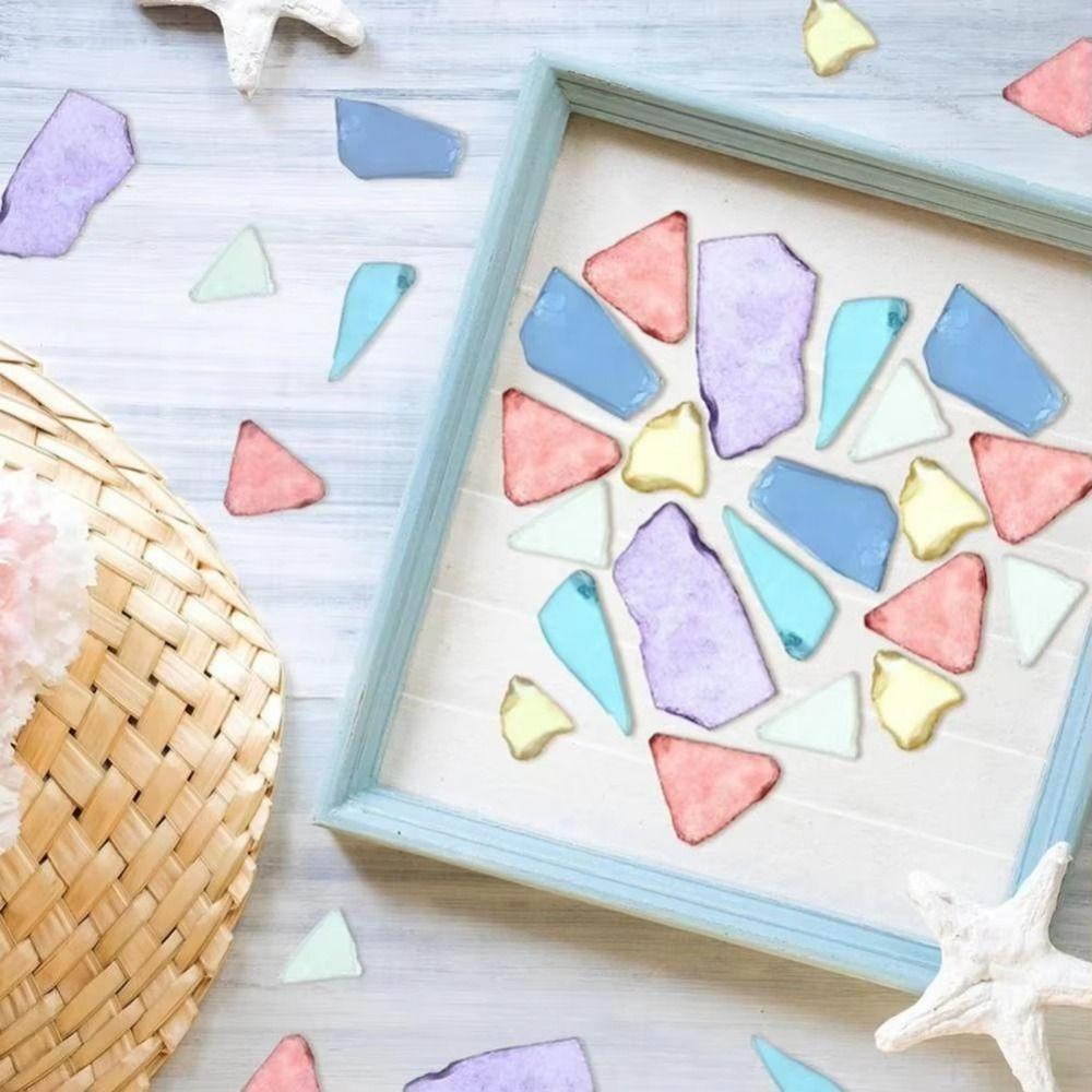 500g Crushed Sea Glass Frosted Sea Glass Decor Vase Filler Sea Glass Pieces Beach Wedding