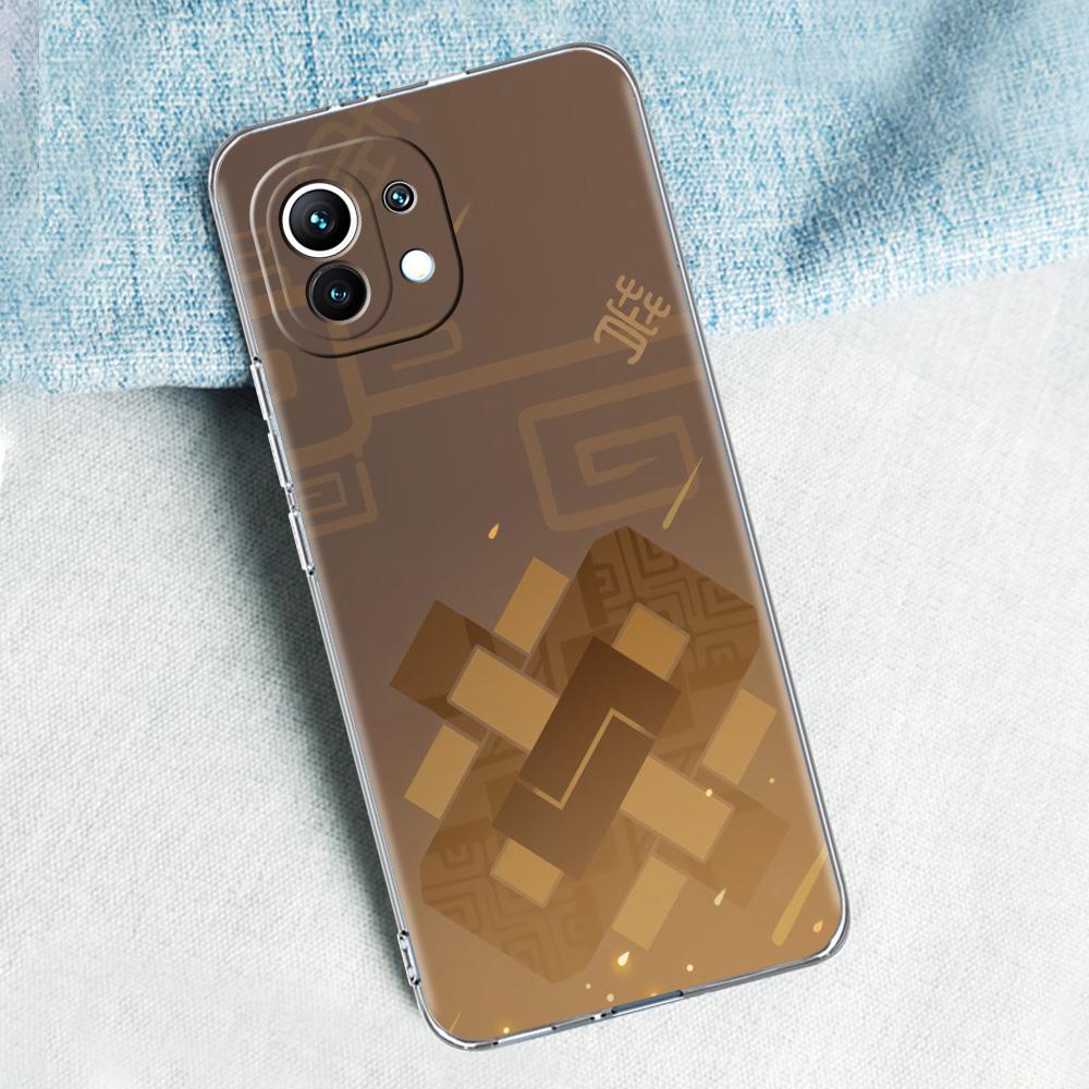 Genshin Impact Logo For Poco X5 X3 NFC F5 F4 F3 M3 Clear Phone Case For Xiaomi 12T 12 13 Lite 11 Ultra Mi 10T 5G 11X Pro Cover