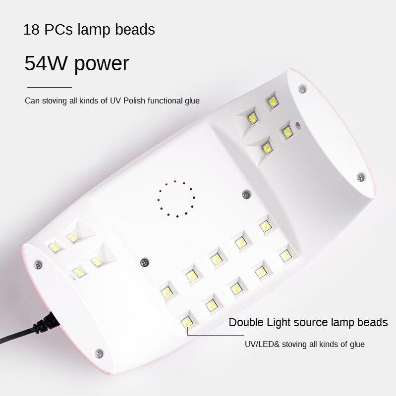 54 Вт Маникюрная гелевая лампа-бабочка Sun Mini UV Led Лампа для сушки ногтей Автоматический датчик Интеллектуальные инструменты для дизайна ногтей