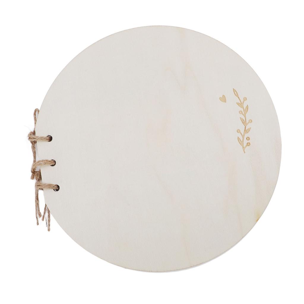 Baby Shower Guest Book Synthetic Wood and Paper Baby Shower Sign In Guest Book for Parties