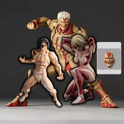 Горячий Kaiyodo Атака Титанов Бронированный Титан Revoltech Yamaguchi Аниме Фигурки Действия Фигурка Ko Суставное Подвижное Модель Прочные Игрушки подарки