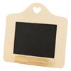 Wall-mounted Wooden Slate with Heart Cutout 15 X 15 Cm
