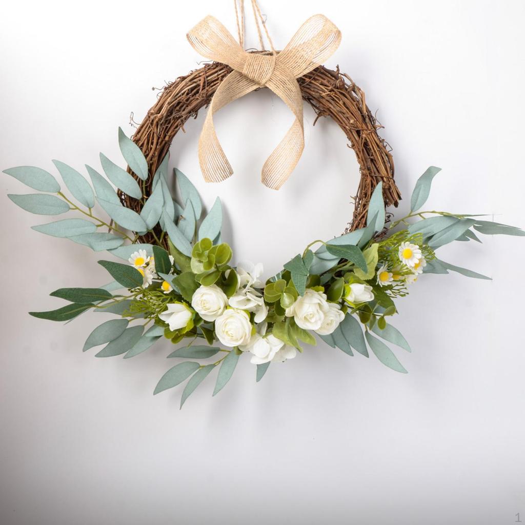 Floral Wreath for Front Door Decorative Piece Weddings And Celebrations