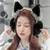 Fur Ear Cover Cat Ear Muffs Winter Cute Ear Warmer Earmuffs Soft Plush Earmuffs Lovely Women Girl Fleece Ear Warmer