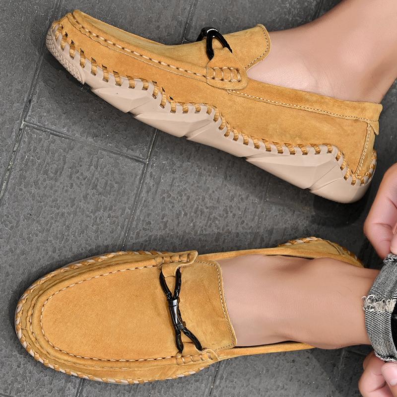 Men Genuine Leather Casual Leather Shoes Men Loafers Comfortable Driving Shoe Moccasins Man Flats Shoes