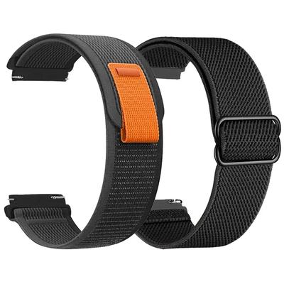 22 мм 20 мм ремешок для часов Smartwatch и традиционный ремешок для часов для женщин и мужчин Correa сменные ремешки нейлоновая петля плетеный браслет