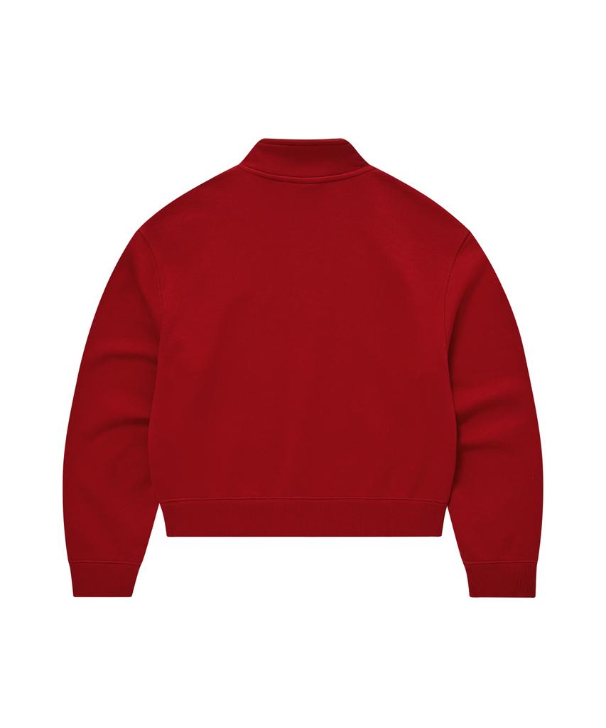 COVERNAT WOMAN Half-Zip Sweatshirt Red