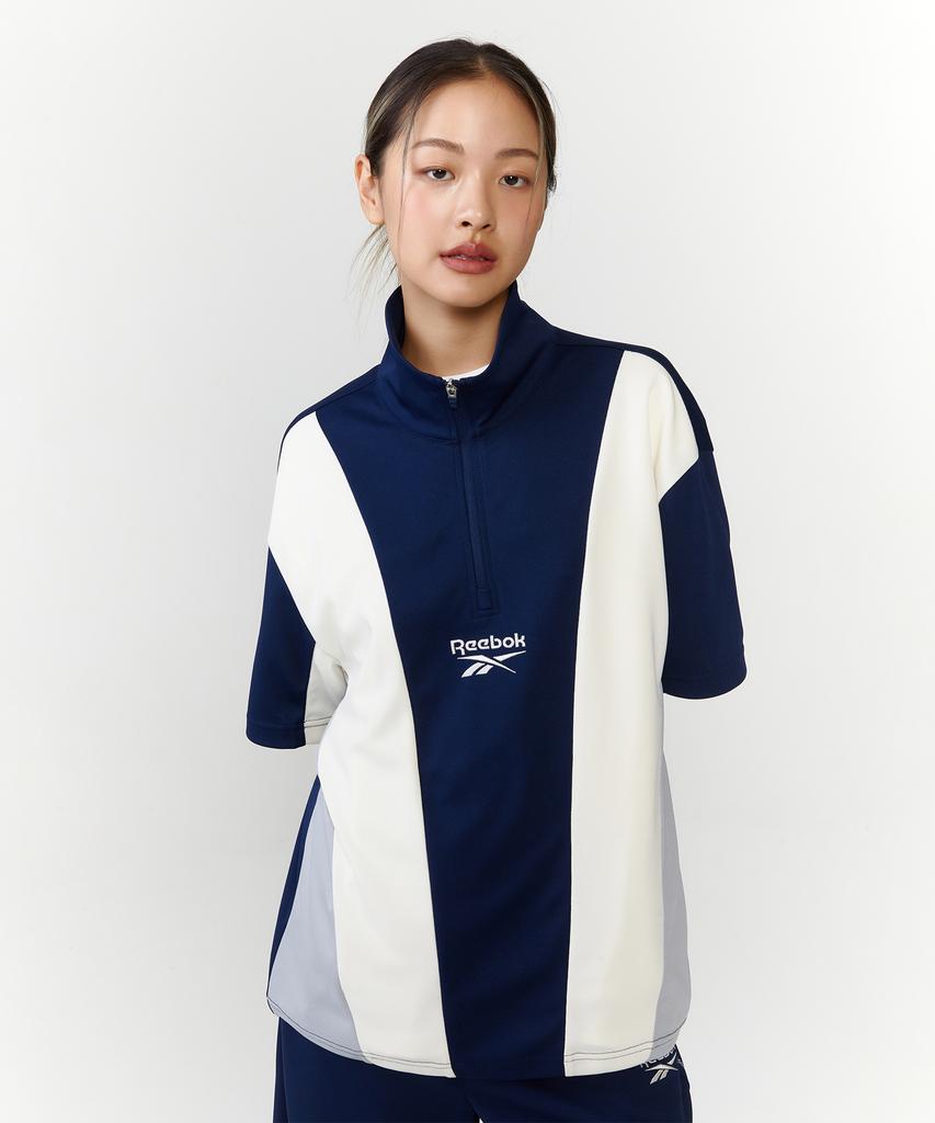 Reebok Анорак с коротким рукавом Vector Block - Темно-синий