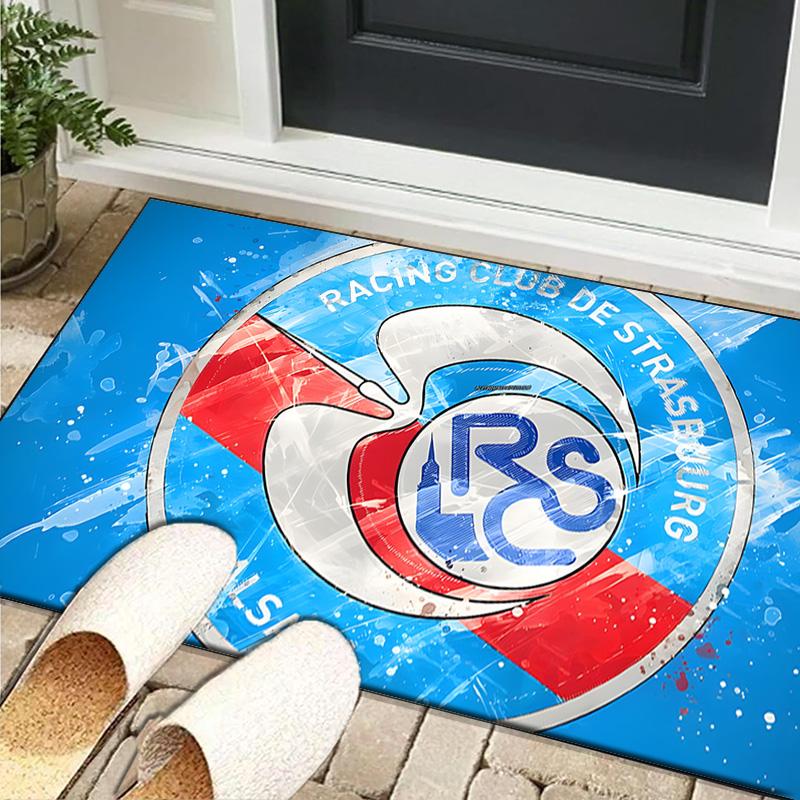 1PC rug Racing Club Strasbourg Crest Carpet, Chair Rug,Area Rug for Office Bedroom living rooms bedroom, Doormat decor Christmas fan gifts