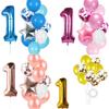 First Birthday Balloons Pink Blue Gold Number Balloons 0 1 2 3 4 5 6 7 8 9 Years Happy Birthday Party Decorations Kids Favors