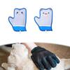 Перчатка для удаления линяющей шерсти домашних животных, многоразовая массажная перчатка для вычесывания линяющей шерсти для кроликов, одежда для щенков