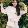 Сумка-тоут из парусины Lucky Pleats XS Цвет: Слоновая кость_Крем