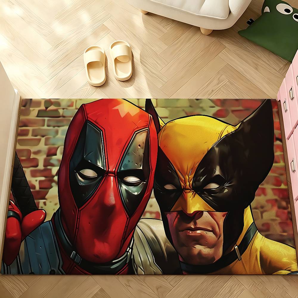 Cute-D-deadpool-S Carpet Bathroom Anti-slip Mat Door Mat Home Decoration Mat Entrance Door Mat Scratch-resistant Door Mat