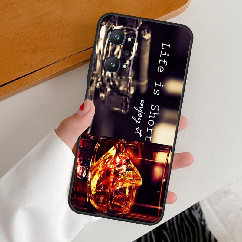 Курение Сигары Для Realme C53 C51 C55 C67 C30 C31 C33 C35 C21Y C25s GT5 9 10 11 12 Pro Plus GT Neo 6 Чехол