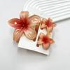 3Pcs/Set Plumeria Flower Hair Claws Gradient Ponytail Clip Colorful Hair Accessories  Summer
