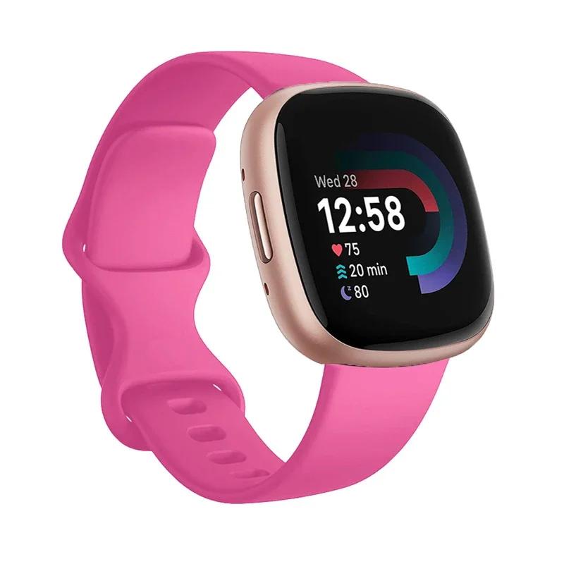 Спортивный ремешок для Fitbit Versa 3, ремешок для смарт-часов, аксессуары для браслета, ремешки для часов, мягкий силиконовый браслет для Fitbit Sense Versa3