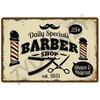 1 шт. Винтажный металлический постер BARBER SHOP Кафе Бар Паб Жестяная табличка Ретро Стрижка и Бритье Борода Знак Домашний Декор 8x12 дюймов