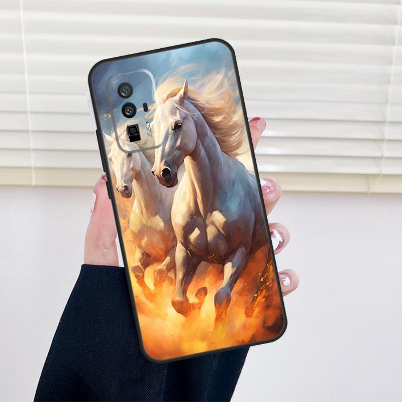 Живопись Величественная Лошадь Чехол Для Xiaomi 13 14 15 Ultra 11T 12T 13T 14T Pro POCO X7 Pro X3 X5 X6 M6 F5 F6 Pro Чехол