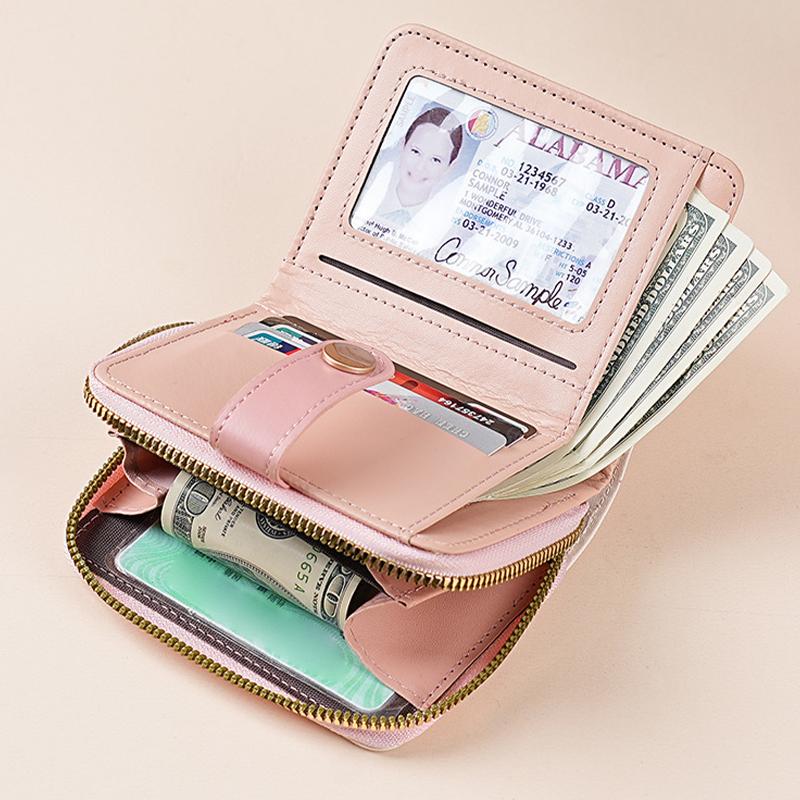 Японская Милая Кошка Узор Кошелек Простой Многофункциональный Короткий Кошелек Для Женщин