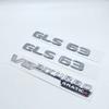 AATA1 3D Silver Black Letters GLS63 V8 Biturbo ABS Emblem for Mercedes Benz AMG X166 Car Styling Fender Trunk Nameplate Logo Sticker