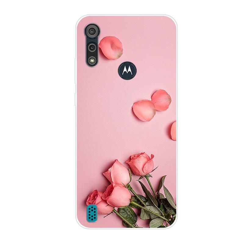 For Motorola Moto E6S 2020 Case Shockproof Soft Silicone TPU Back Cover For Moto E6S 2020 E6i Phone Cases E 6S Case Cute Cartoon