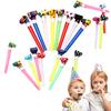ALLVD Set of 20 Extra Long Whistles, Party Props, Birthday Cheer Whistles, Approximately 11cm Long (Random Color)