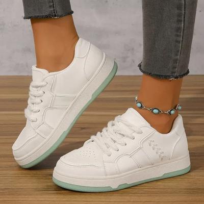 Белые кроссовки женские осенние удобные и универсальные женские вулканизированные туфли повседневные туфли на платформе со шнуровкой Zapatos Mujer