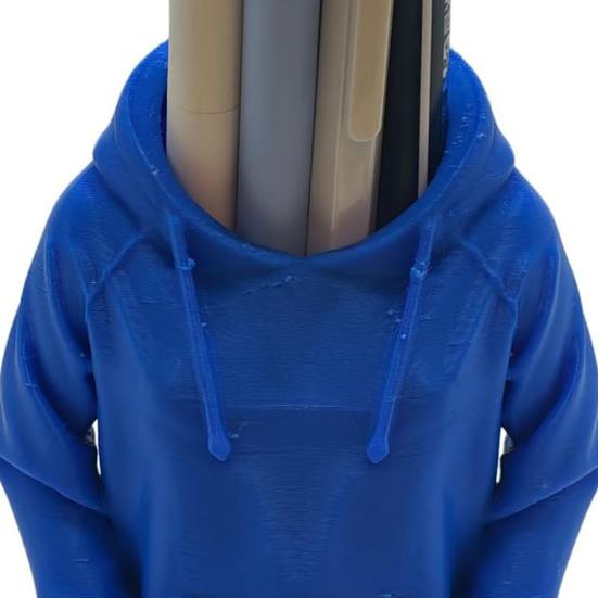 Креативный держатель для ручек Уникальный дизайн толстовки 3D-печатный настольный органайзер для ручек, карандашей, линеек, ножниц Просторное настольное хранение Офис, Школа