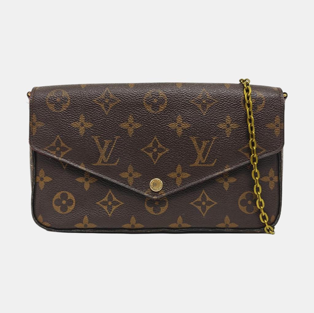[Pre-Owned] Felicie Pochette Classic Monogram Coated Canvas And Leather Three-In-One Chain Bag - Fair #KPVXBB