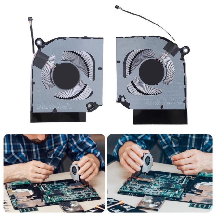 Вентилятор охлаждения ЦП и ГП для ноутбуков DC12V 1A 4Pin Компьютерные радиаторы для Predator 16 PHN16-71 PHN18-71