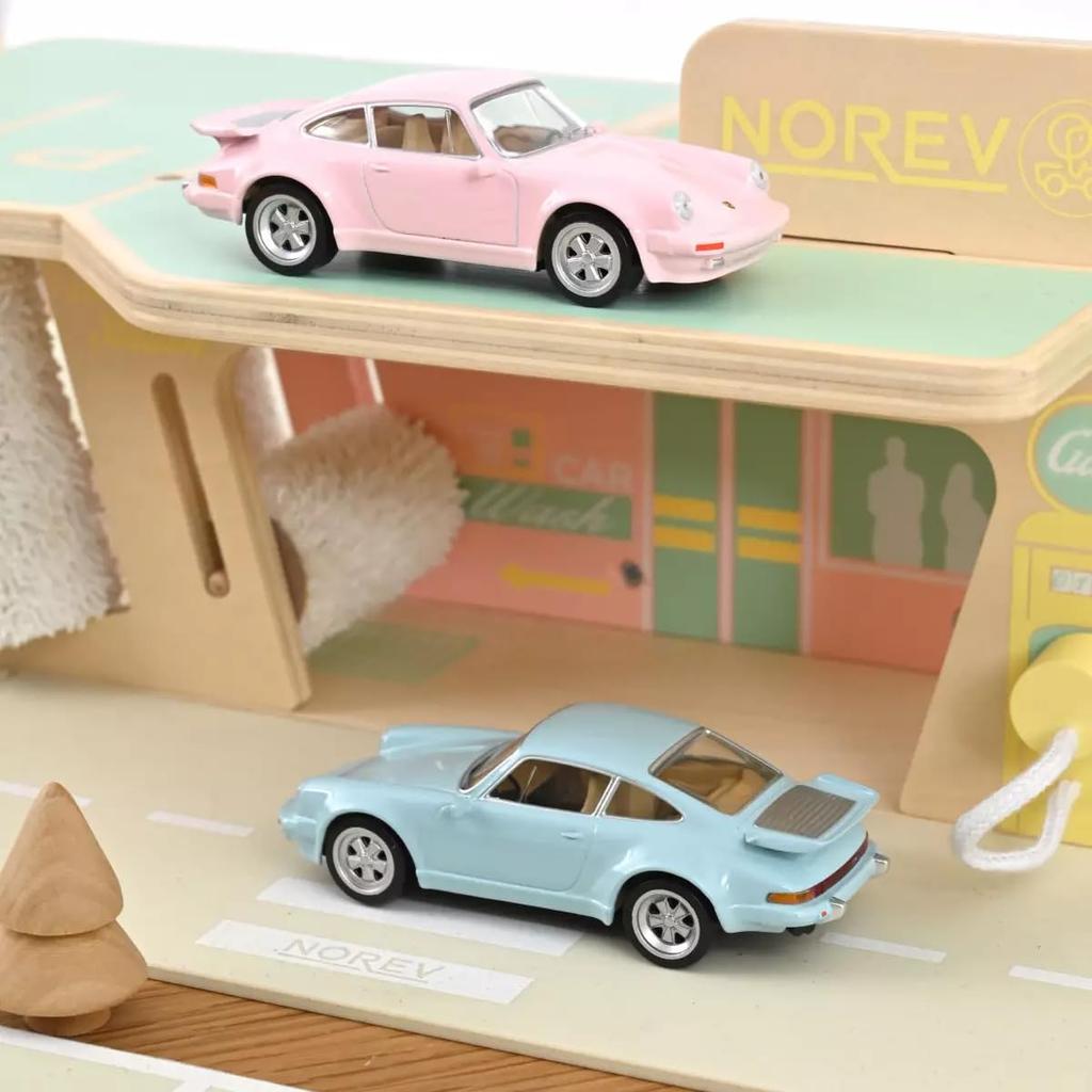 NOREV 1/43 Porsche 911 Turbo 1978 Светло-синий NOREV JET CAR Миниатюрный автомобиль