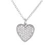 [Q9840] - Silver Necklace 'Love' Silver-white (rhodium-plated) - 10x10 Mm