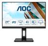 AOC Монитор 24P2Q 60 см (23,8 дюйма) (DVI, HDMI, DisplayPort, USB-хаб, время отклика 4 мс, 1920x1080, 75 Гц, поворот) нуар