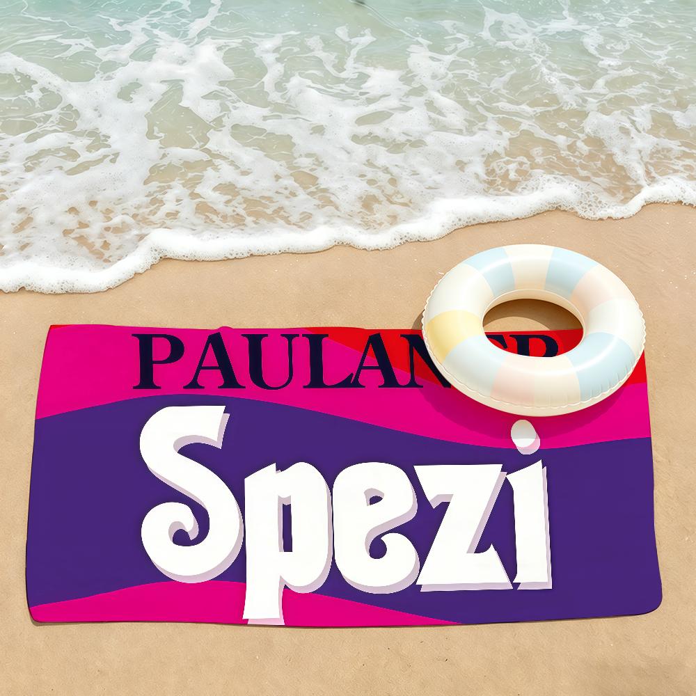 Печать Paulaner S-Spezi Полотенце Сушильное Банное Полотенце Применимо Для Легкого Плавания Кемпинга Йоги Пляжа Вне