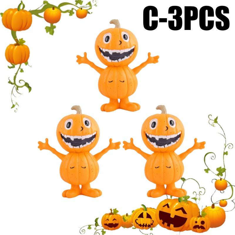 Decorative Knick-knacks Cartoon Pumpkin Man Statue Cute Figurine Resin Crafts for Halloween Decoration Evenements Kids Gift