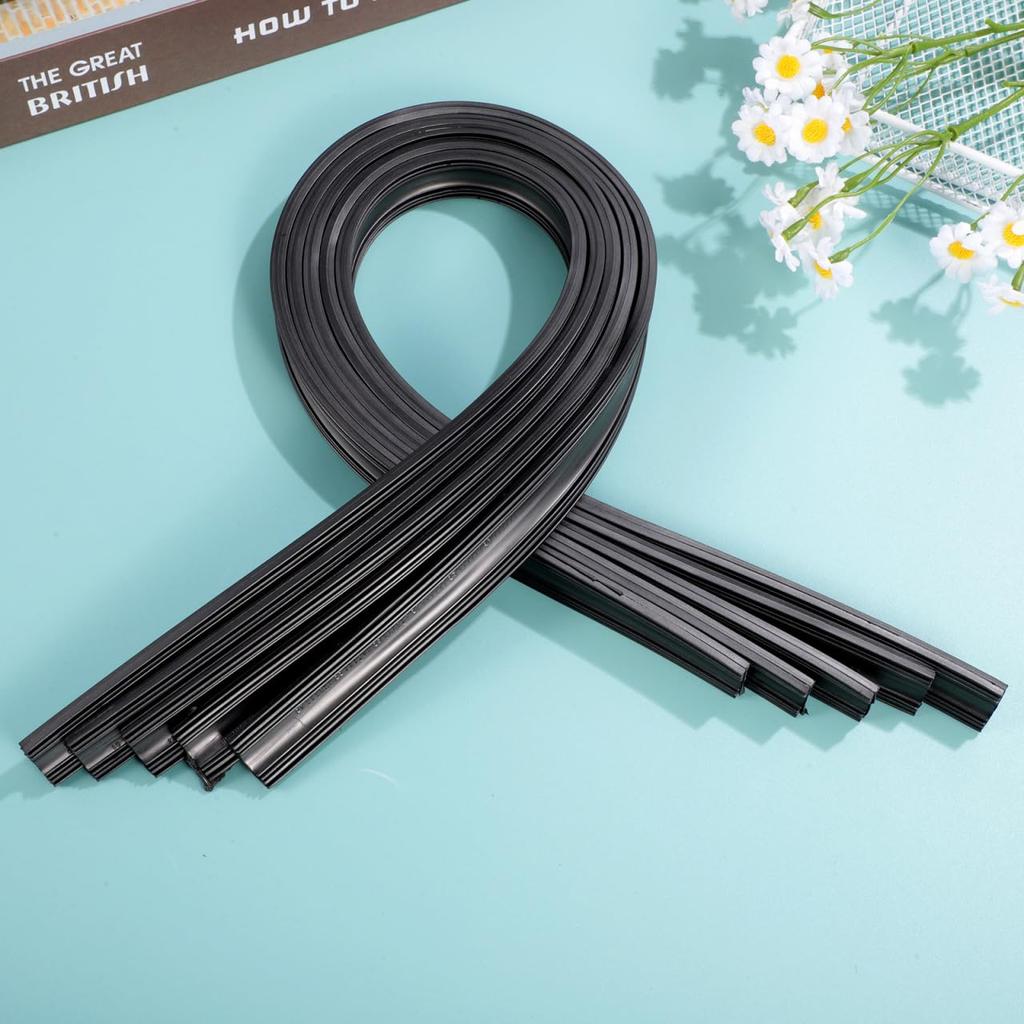 Ledmomo 5 пар набор щеток стеклоочистителя с клейкой лентой заправка стеклоочистителя бескаркасный стеклоочиститель для автомобиля