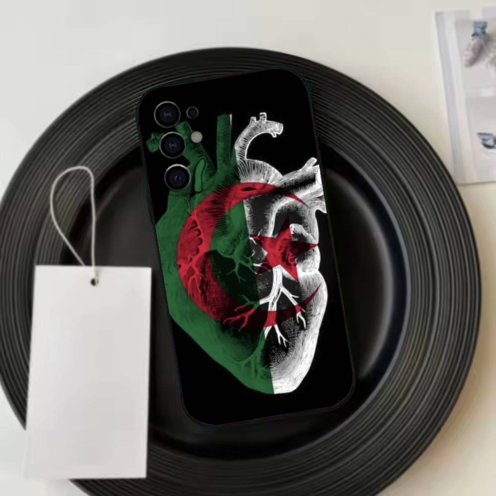 Algeria F-Flag  Phone Case Black Silicone Soft For Samsung S25,S24,S21,S22,S23,S30,Ultra,S20,Plus,Fe,Lite